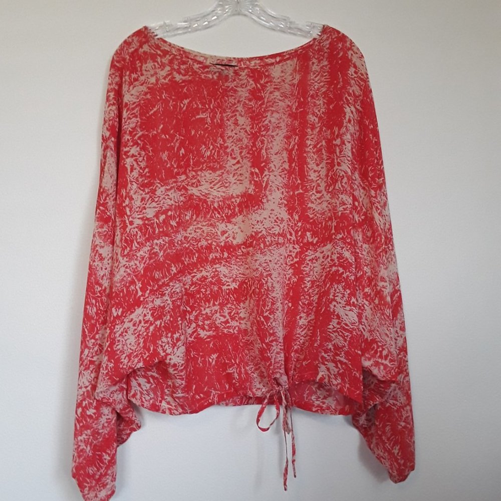 Rachel Zoe Bianca Dolman Sleeve Silk Blouse Size 2